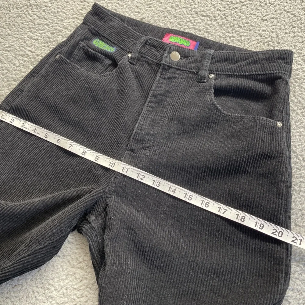 Empyre Tori Corduroy Pants Womens 8 Black‎ High Rise 90s Skate